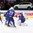 MINSK, BELARUS - MAY 22: Russia's Artyom Anisimov #42 scores a first period goal against Cristobal Huet #39 of France while Nicolas Ritz #25 and Yohann Auvitu #18 look on during quarterfinal round action at the 2014 IIHF Ice Hockey World Championship. (Photo by Andre Ringuette/HHOF-IIHF Images)


